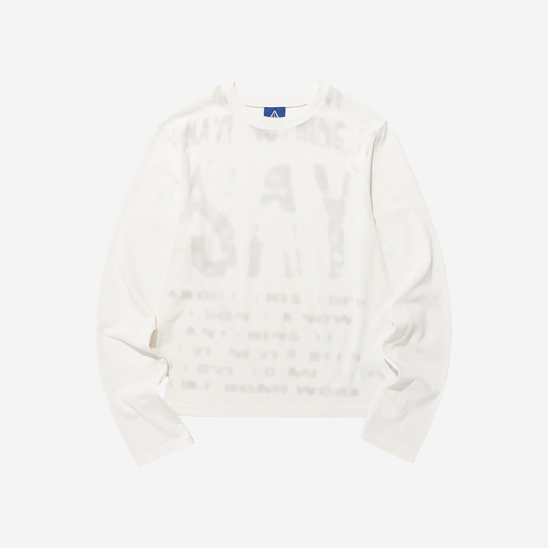 이스트쿤스트 세이 블러 롱슬리브 티셔츠 화이트(ISTKUNST Say Blur LS Tee White)