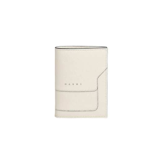 Marni Saffiano Bi-Fold Mono-Coloured Wallet Shell