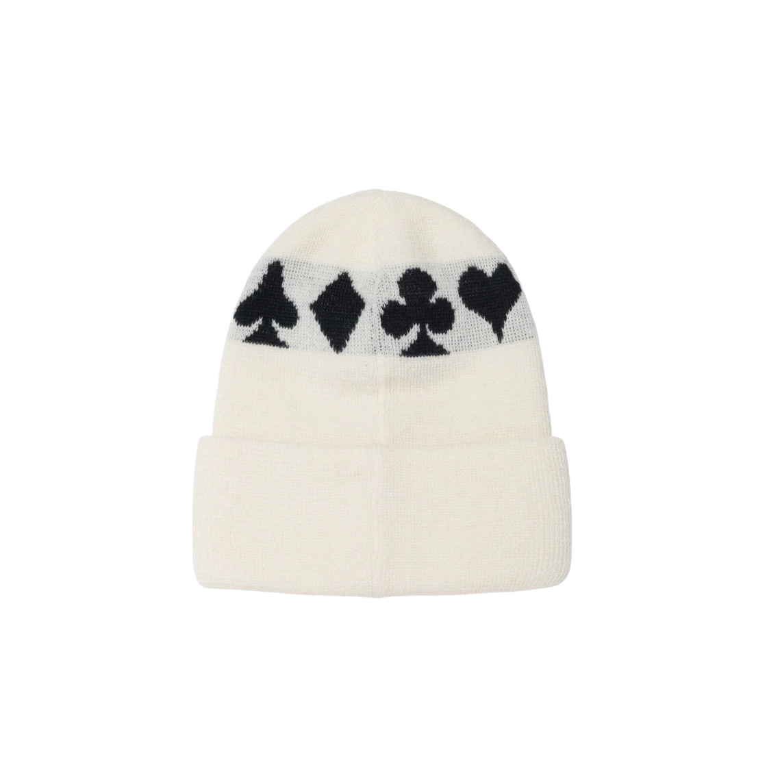 스투시 풀 수트 자카드 커프 비니 화이트(Stussy Full Suit Jacquard Cuff Beanie White) - 2