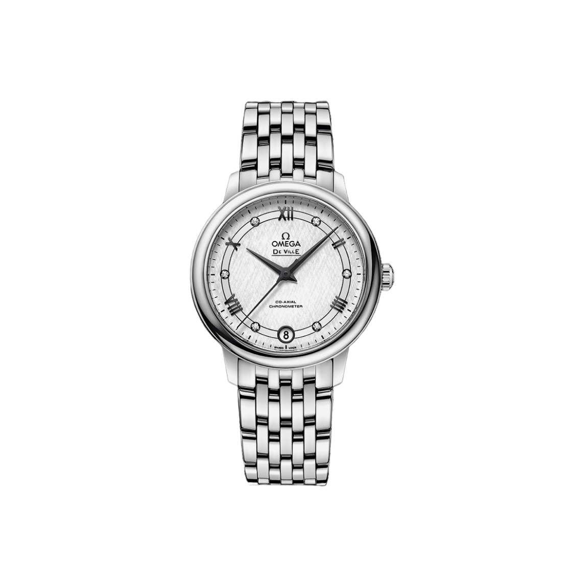 42410332052002 Omega De Ville Prestige Co Axial Chronometer Steel Silver