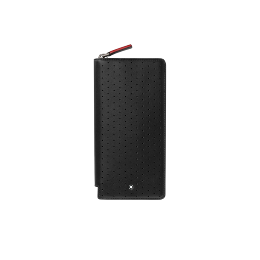 Montblanc Vertical 12cc Zip Around Wallet Black