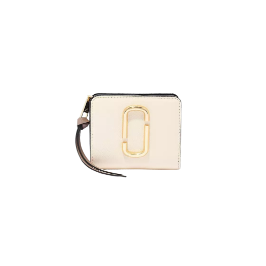 Marc Jacobs The Snapshot Mini Compact Wallet New Cloud White Multi
