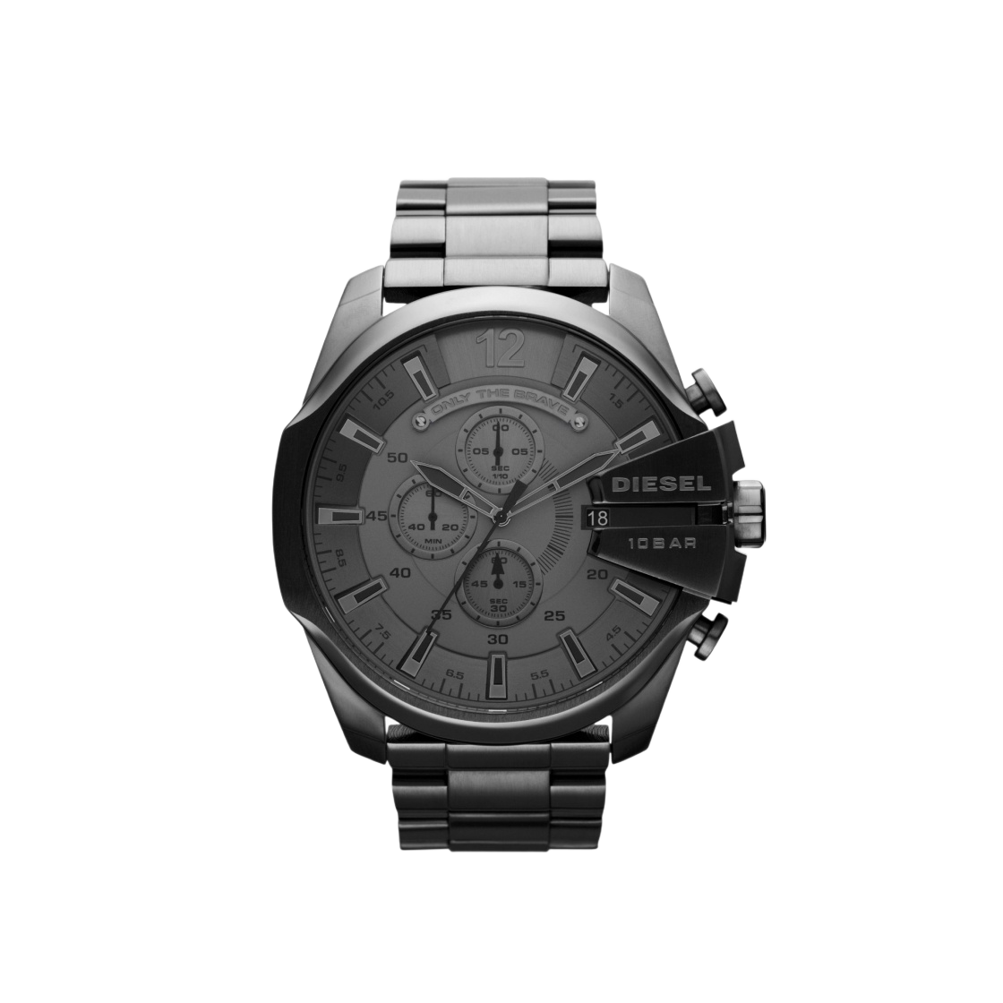 DZ4282 Diesel DZ4282 Mega Chief 51mm Black Plating Metal Grey