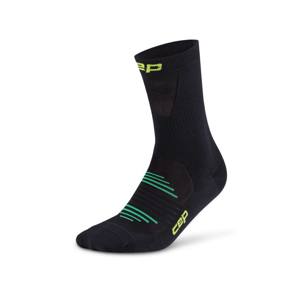 CEP 프로 울트라라이트 미드컷 런삭스 블랙(CEP Pro Run Ultralight Socks Mid Cut Black Men) - 3