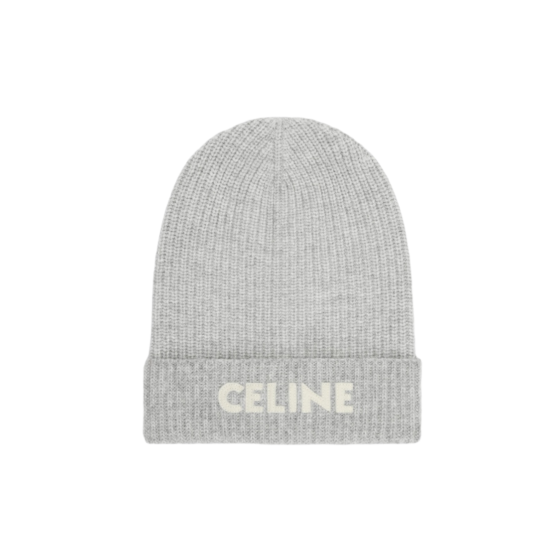 셀린느 비니 립드 울 라이트 그레이(Celine Beanie in Ribbed Wool Light Grey) - 1