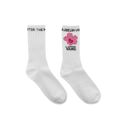 Vans x The Museum Visitor Logo Crew Socks White