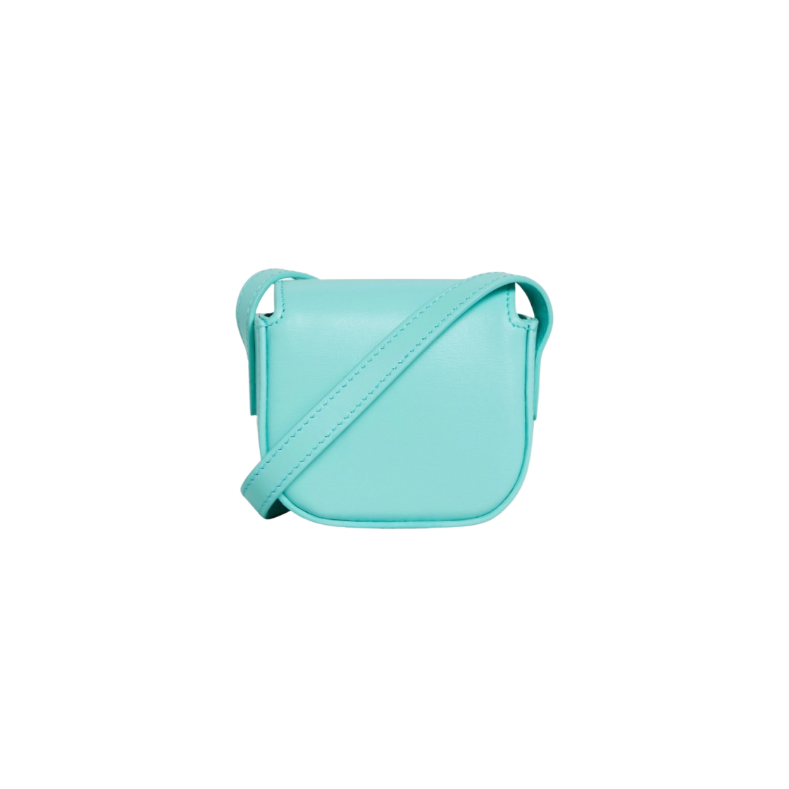셀린느 샤이니 카프스킨 스트랩 에어팟 케이스 터콰이즈(Celine AirPods Case with Strap in Shiny Calfskin Turquoise) - 4