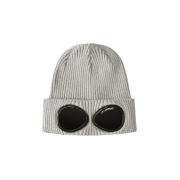 C.P. Company Cotton Goggle Beanie Grey Melange - 24SS