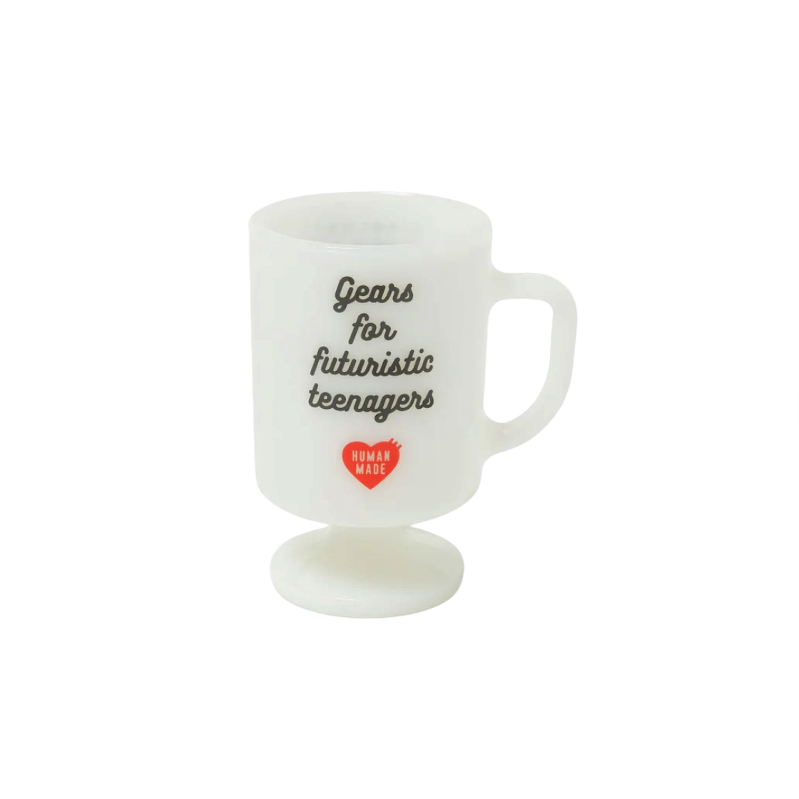 Human Made Milk Glass Pedestal Mug