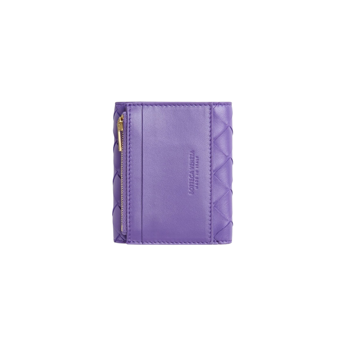 보테가 베네타 디테처블 카드 케이스 트라이폴드 지퍼 지갑 퍼플(Bottega Veneta Tri-Fold Zip Wallet with Detachable Card Case Purple) - 2