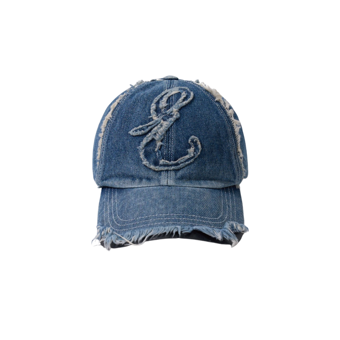 이티씨이 데미지드 데님 캡 블루(ETCE Damaged Denim Cap Blue) - 1
