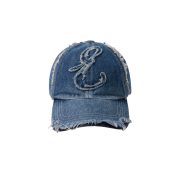 ETCE Damaged Denim Cap Blue