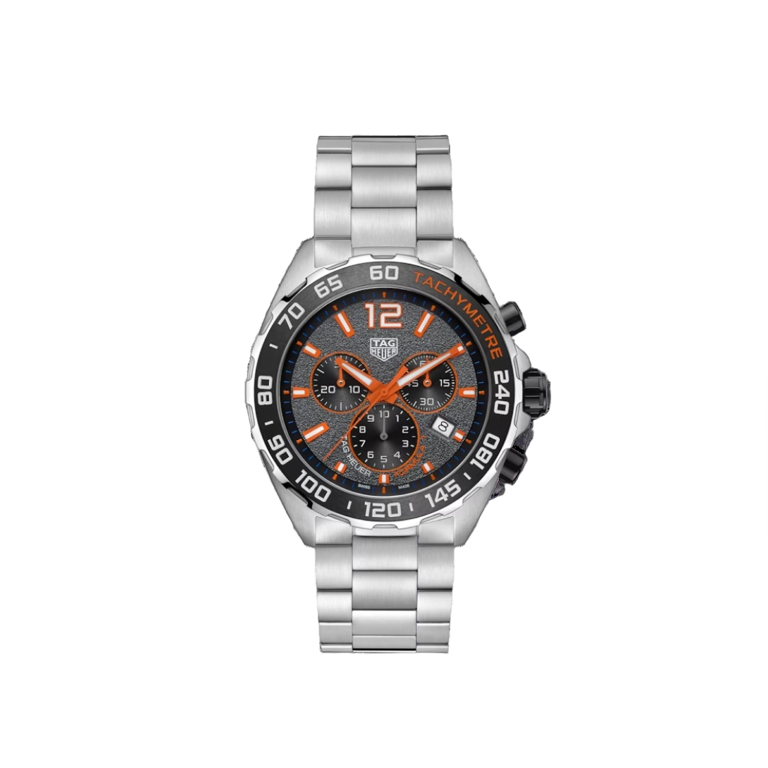 CAZ101AH-BA0842 TAG Heuer Formula 1 Quartz Chronograph Steel Grey Orange