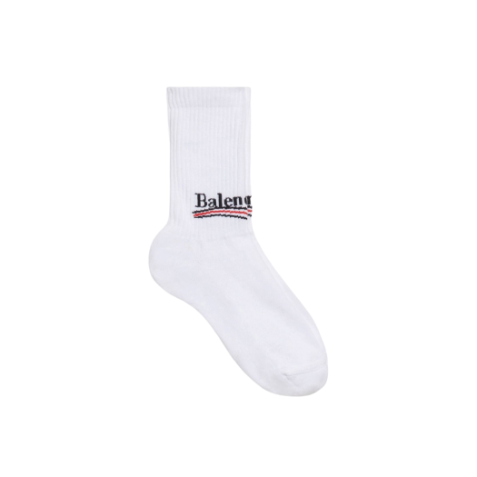 (W) Balenciaga Political Campaign Socks White