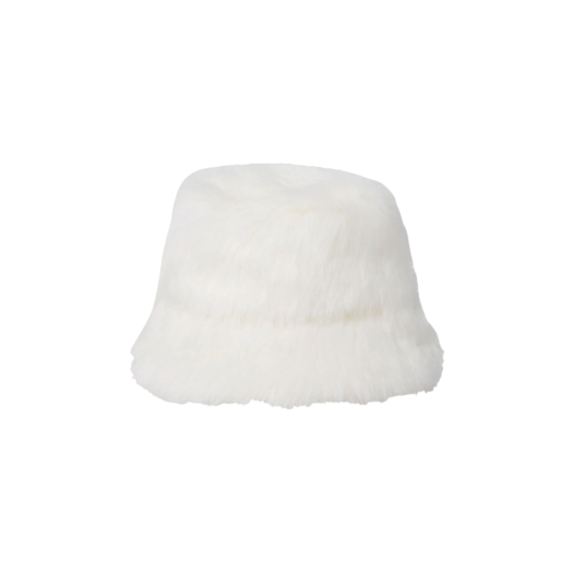 Comme Des Garcons Shirt Furry Bucket Hat White