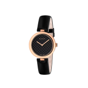 (W) Gucci Diamantissima Quartz 32mm Leather Black