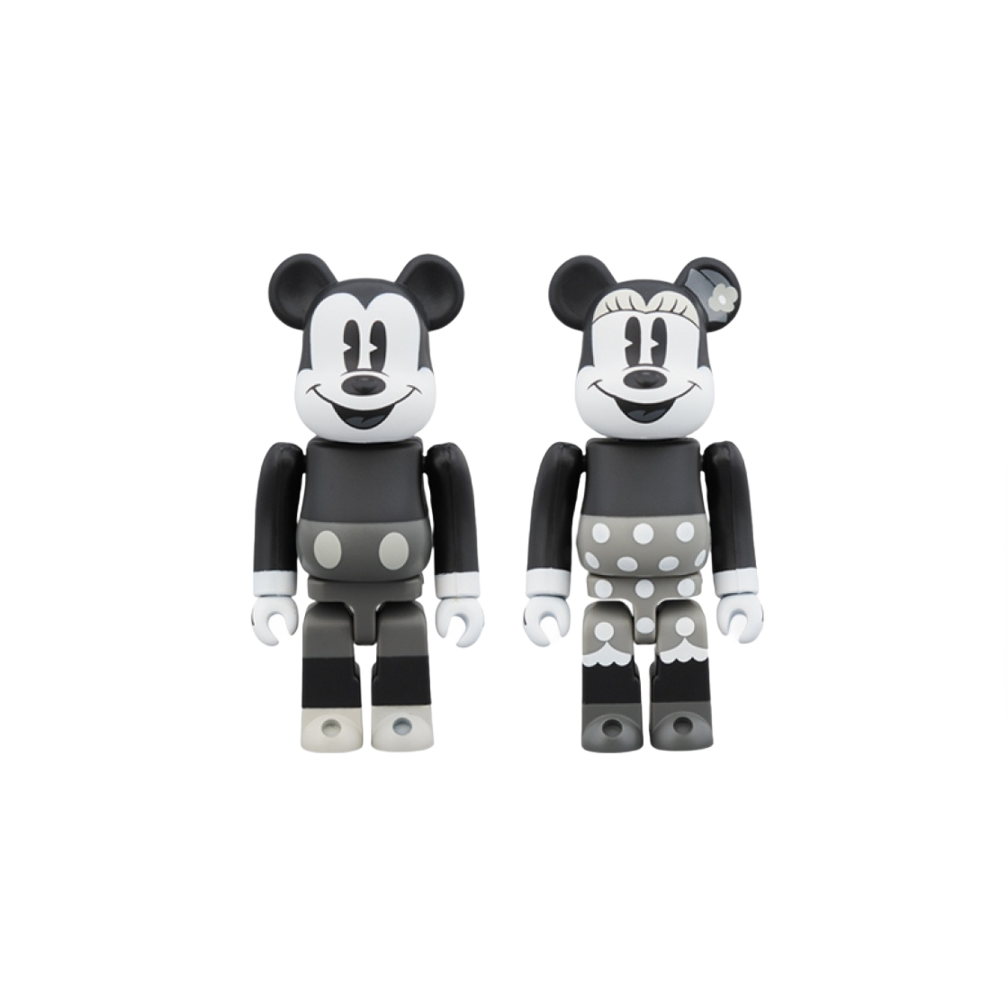 베어브릭 미키 마우스 & 미니 마우스 2 팩 100% (B&W 버전)(Bearbrick Mickey Mouse & Minnie Mouse 2 Pack 100% (B&W Ver.))