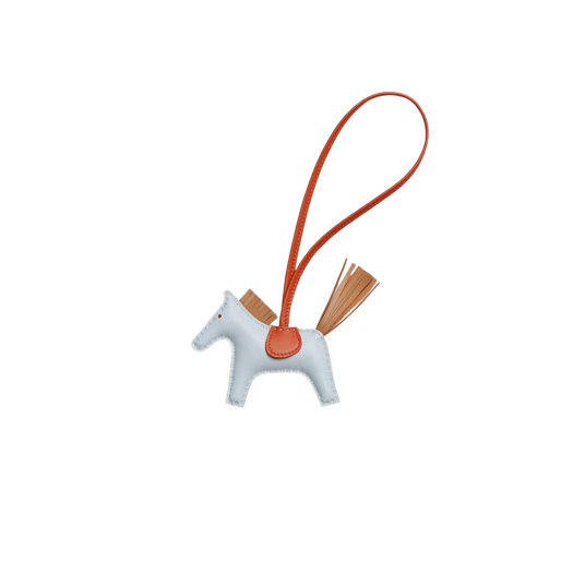 Hermes Rodeo PM Charm Milo & Bleu Brume Chai Cornaline