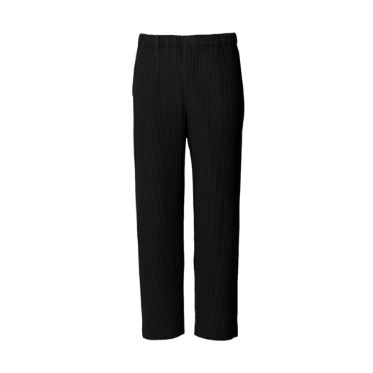 Homme Plisse Issey Miyake Straight Basics Pants Black