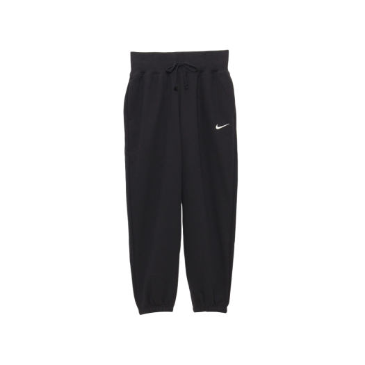 (W) Nike NSW Phoenix Fleece High Waisted Oversized Sweatpants Black - Asia