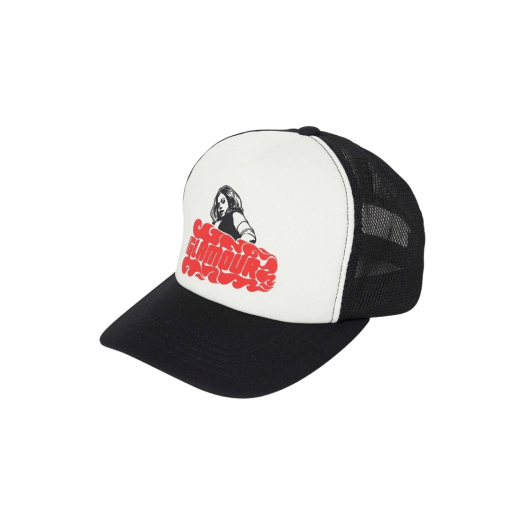 See No Evil Studded Mesh Cap Black