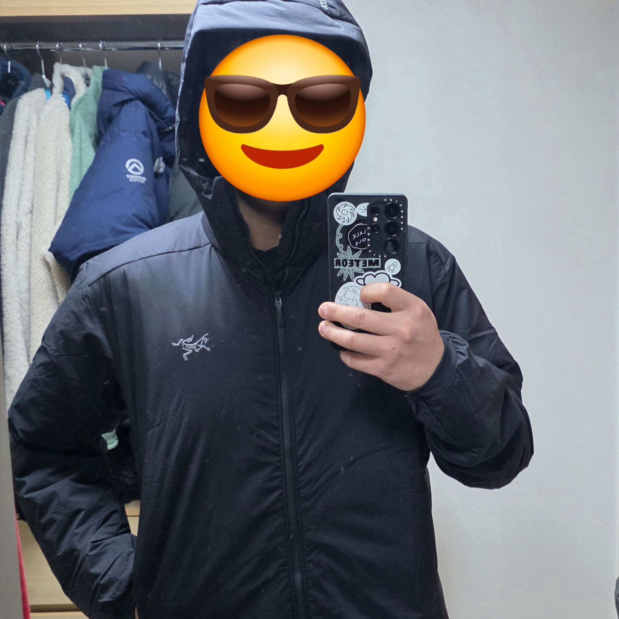 Arc'teryx Atom Heavyweight Hoody Black 착용 스타일