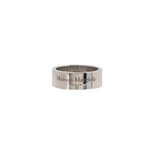 (W) Maison Margiela Logo Ring Palladium