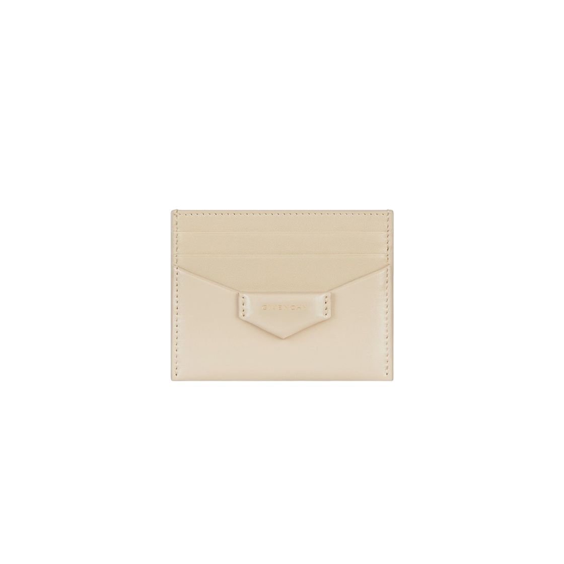 BB60KCB13A-257 Givenchy Antigona Card Holder in Box Leather Natural Beige - 대표 이미지 #1