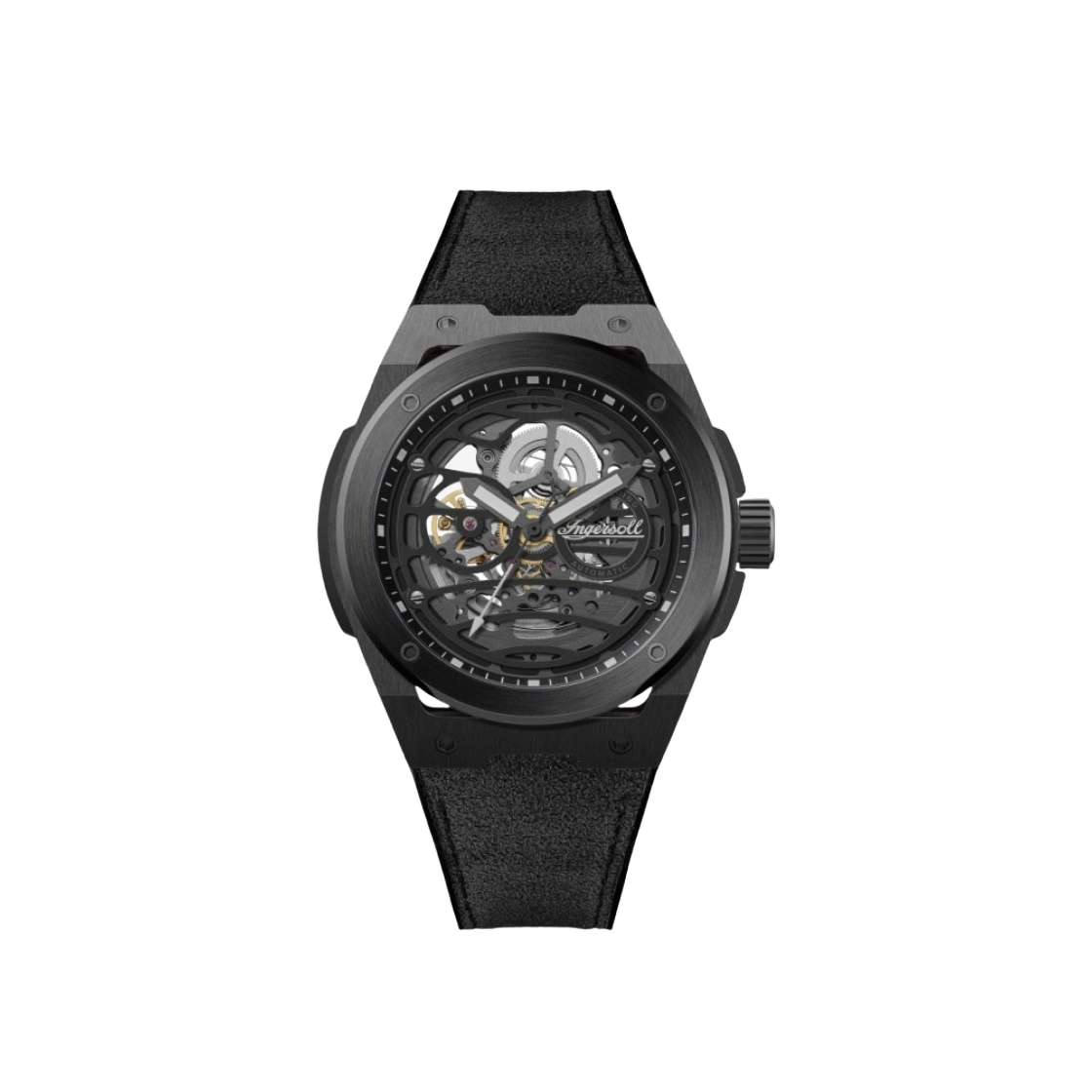 I15201 Ingersoll Springfield 48.6mm I15201 Automatic Stainless Steel Black Black Black Dial