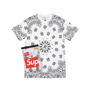 Supreme Hanes Bandana Tagless T-Shirt White (2 Pack)