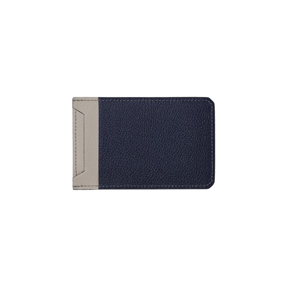 에르메스 시티 4CC 컬러블록 카드 홀더 에버컬러 & 그리 메이어 베통 블루 뉘(Hermes City 4CC Colorblock Card Holder Evercolor & Gris Meyer Beton Bleu Unit) - 2