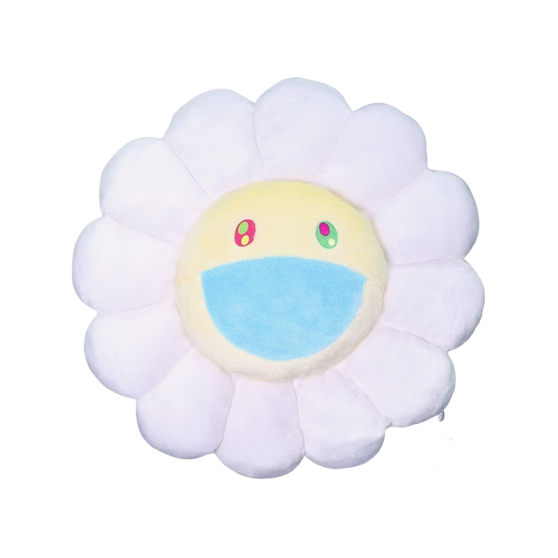 - Kaikai Kiki Flower Cushion 60cm White Yellow - 대표 이미지 #1