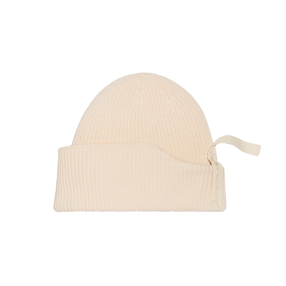 자크뮈스 르 보닛 피파 립드 비니 베이지(Jacquemus Le Bonnet Pipa Ribbed Beanie Beige) - 1