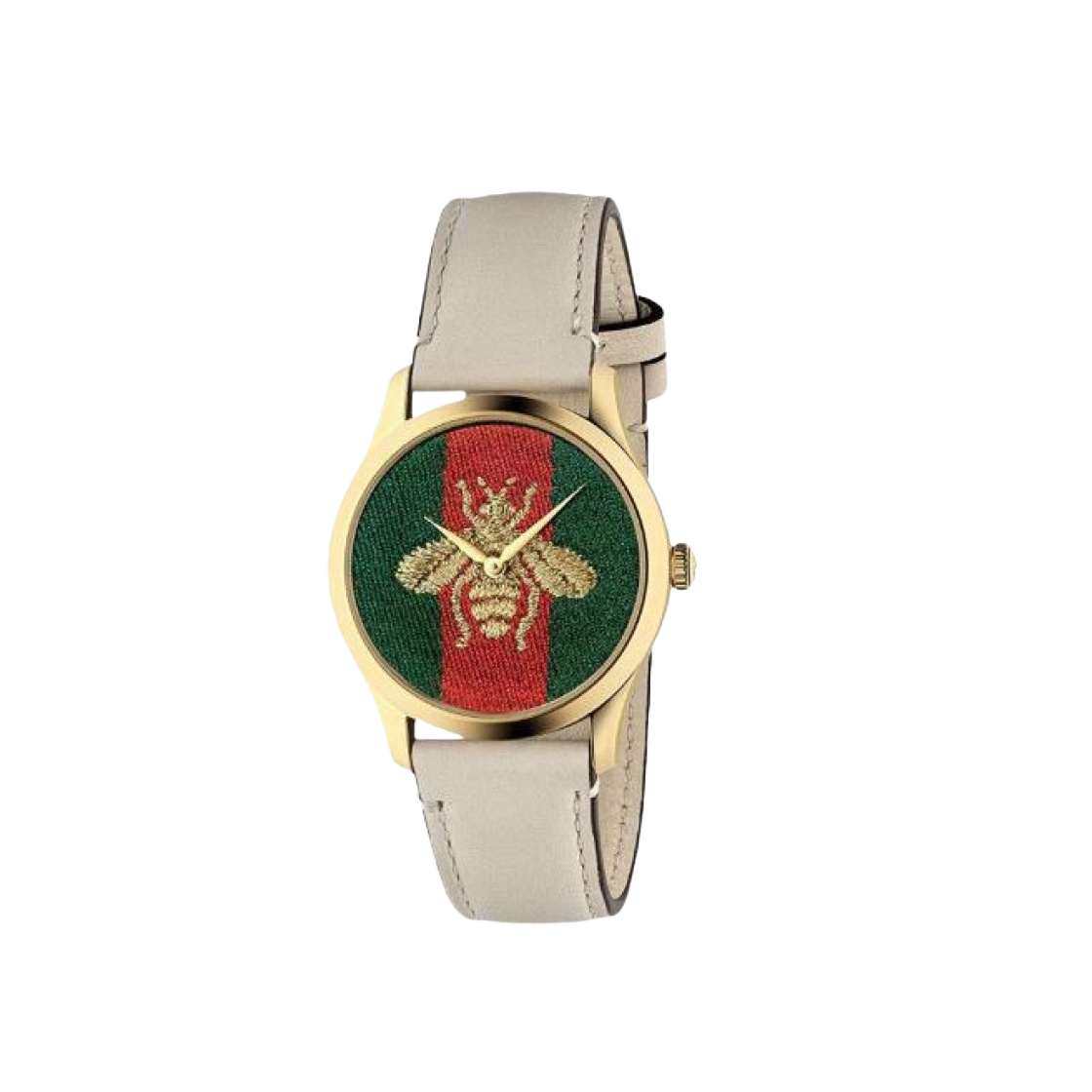 YA1265009 (W) Gucci G-Timeless Quartz 27mm Leather Off White Green Red