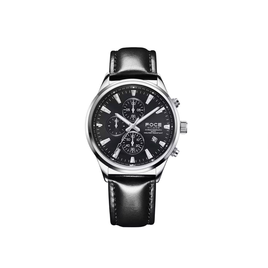 포체 FM7523LBK 크로노그래프 레더 44mm 블랙(Foce FM7523LBK Chronograph Leather 44mm Black)