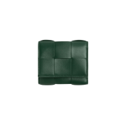 Bottega Veneta Cassette Tri-Fold Zip Wallet Raintree