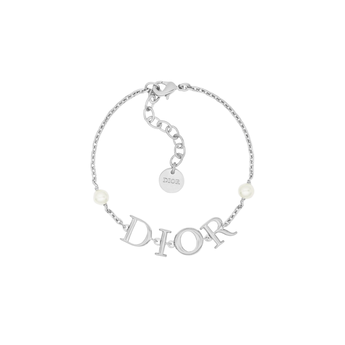 B1583DVORS-D009 (W) Dior Dio(r)evolution Bracelet Silver Finish Metal White Resin Pearls - 대표 이미지 #1