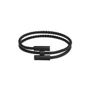 Hermes Tournis Tresse Bracelet Swift Calfskin So Black & Noir
