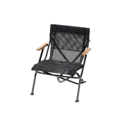 Snow Peak Mesh Low Chair Short Black