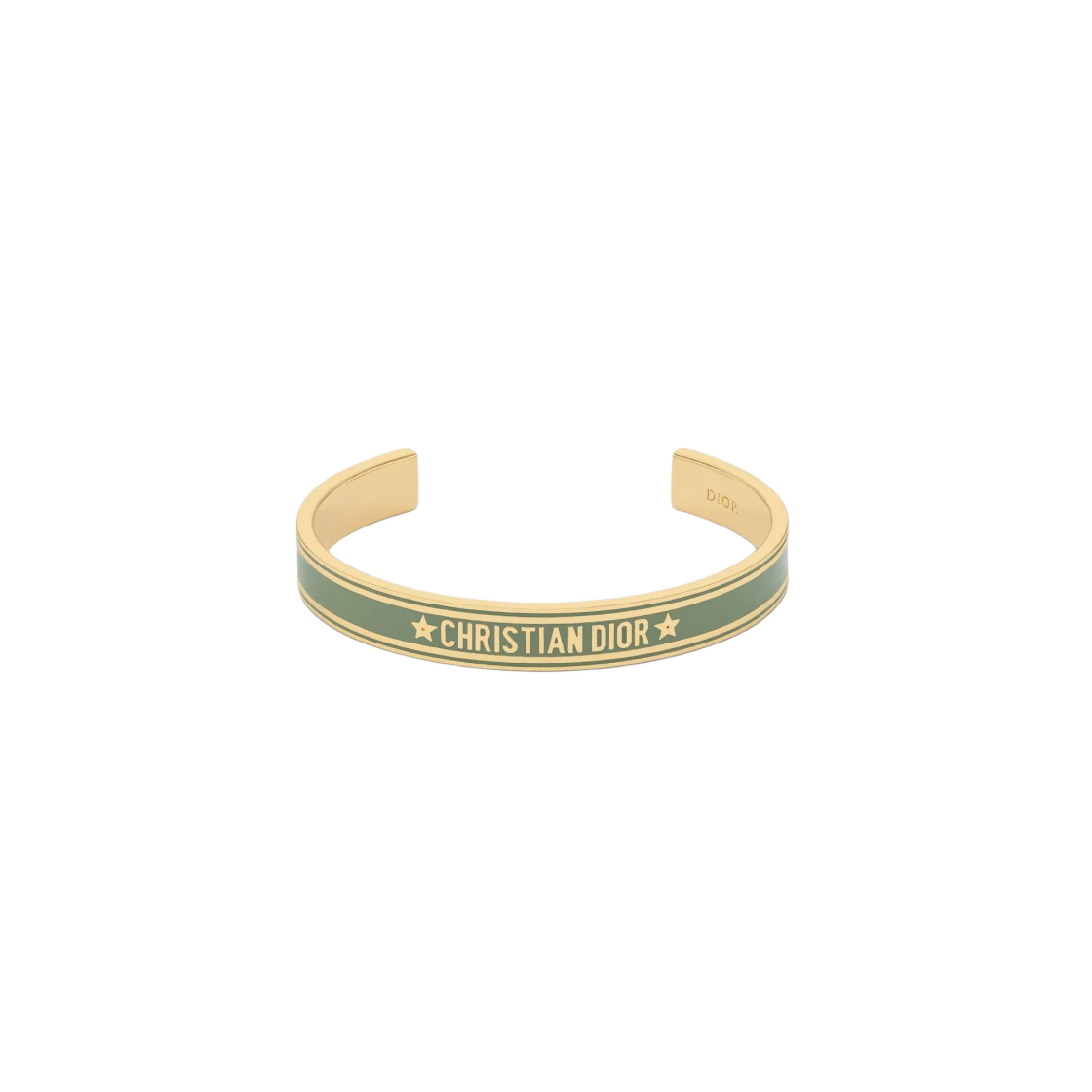 B1650ODELQ-D07V (W) Dior Code Bangle Gold Finish Metal Ethereal Green Lacquer - 대표 이미지 #1