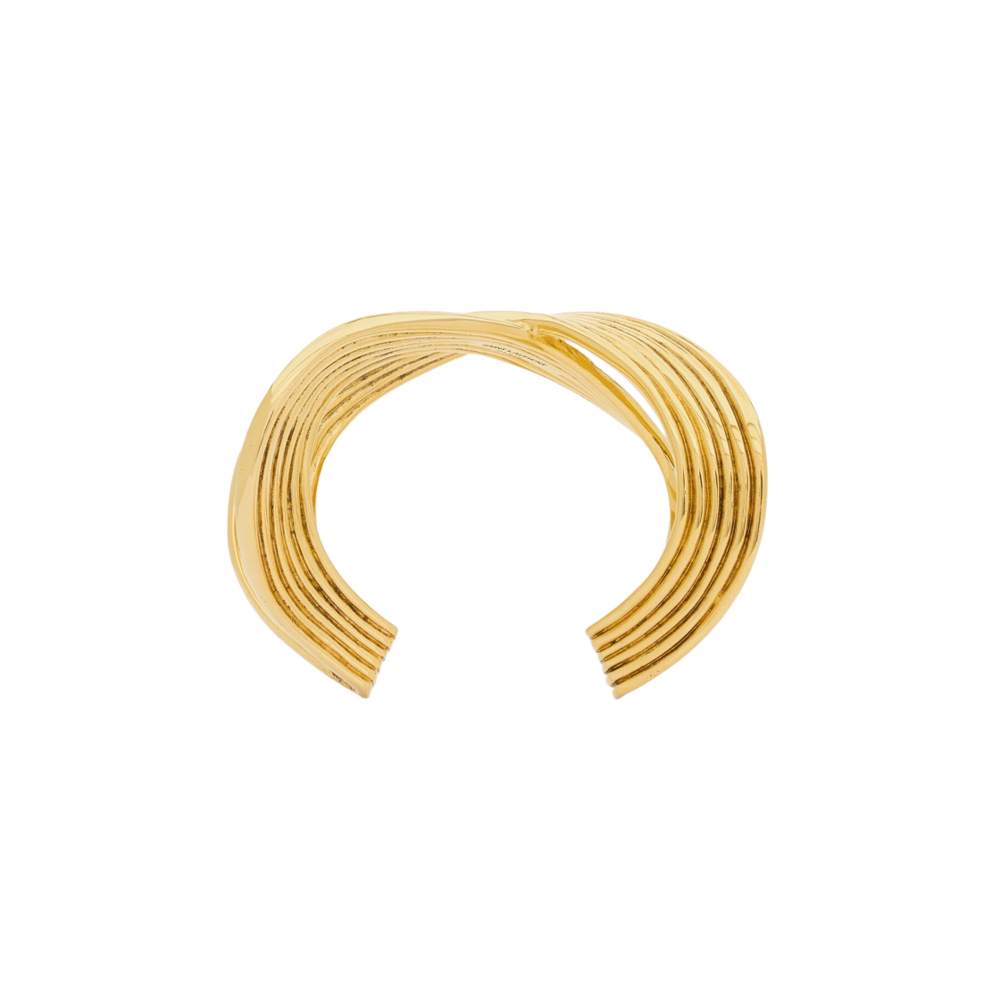 (W) 생로랑 링크 커프 메탈 골드((W) Saint Laurent Link Cuff in Metal Gold) - 1