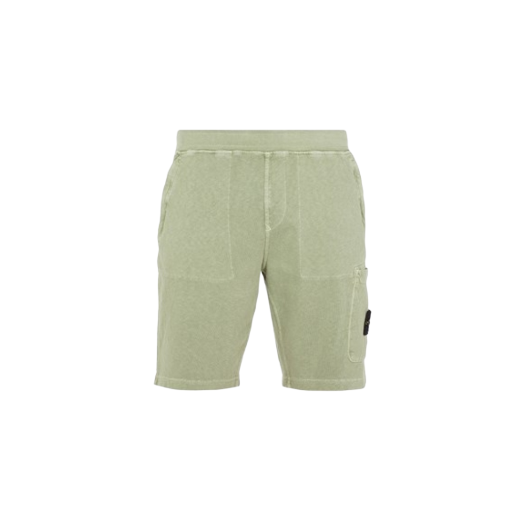Stone Island 64060 Old Treatment Cargo Bermuda Shorts Sage Green - 23SS