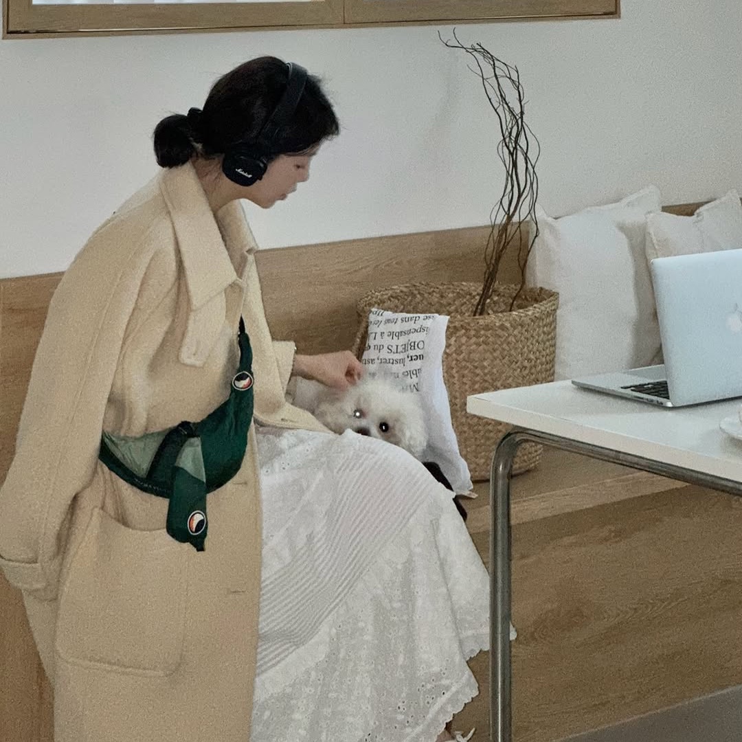 티켓투더문 슬링백 다크 그린 제이드 그린 착용 스타일