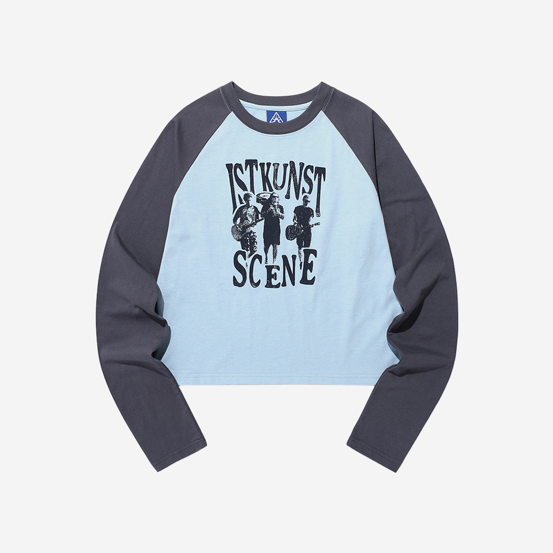 이스트쿤스트 씬밴드 래글런 롱슬리브 티셔츠 블루(ISTKUNST Scene Band Raglan LS Tee Blue) - 1
