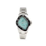 Laarvee PEA001 Silver Precision Steel Black Bezel Turquoise Dial - Kith Exclusive