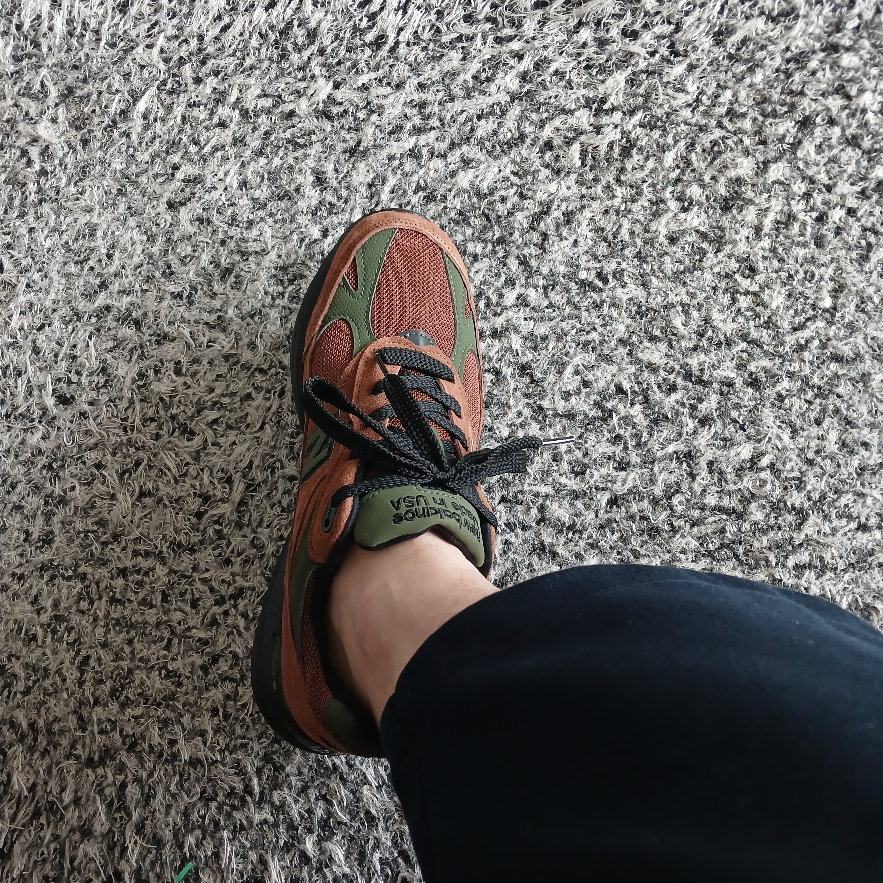 (W) New Balance x Aime Leon Dore 993 Made in USA Brown, New Balance x Aime Leon Dore 993 Made in USA Brown 착용 스타일 - 3