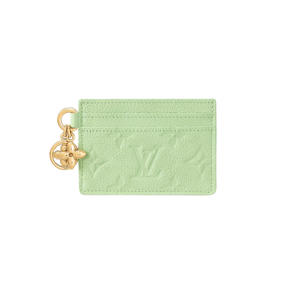M83584 Louis Vuitton LV Charms Card Holder Monogram Empreinte Spring Green - 대표 이미지 #1