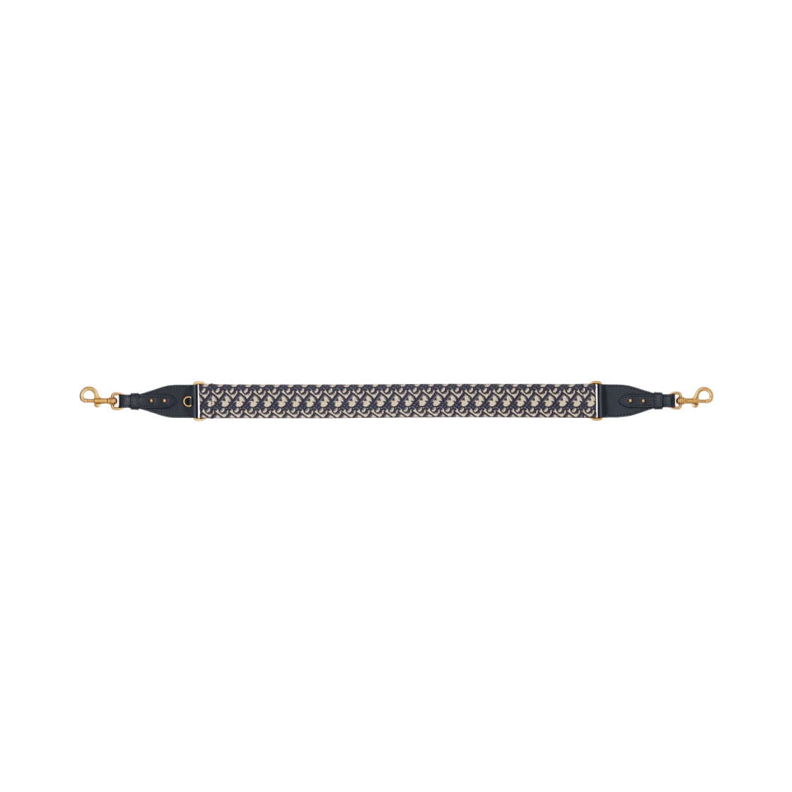 디올 링 숄더 스트랩 블루 디올 오블리크 자수(Dior Shoulder Strap with Ring Blue Dior Oblique Embroidery) - 2