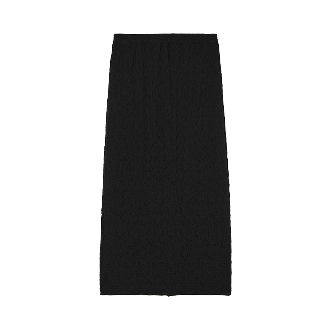 비뮤즈맨션 크링클 밴딩 H라인 스커트 블랙(BEMUSE MANSION Crinkle banding H-line skirt Black)