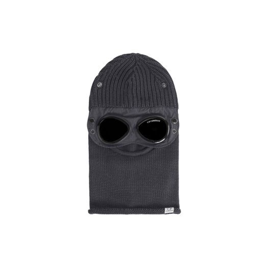 C.P. Company Extra Fine Merino Wool Goggle Balaclava Forged Iron Grey - 23FW